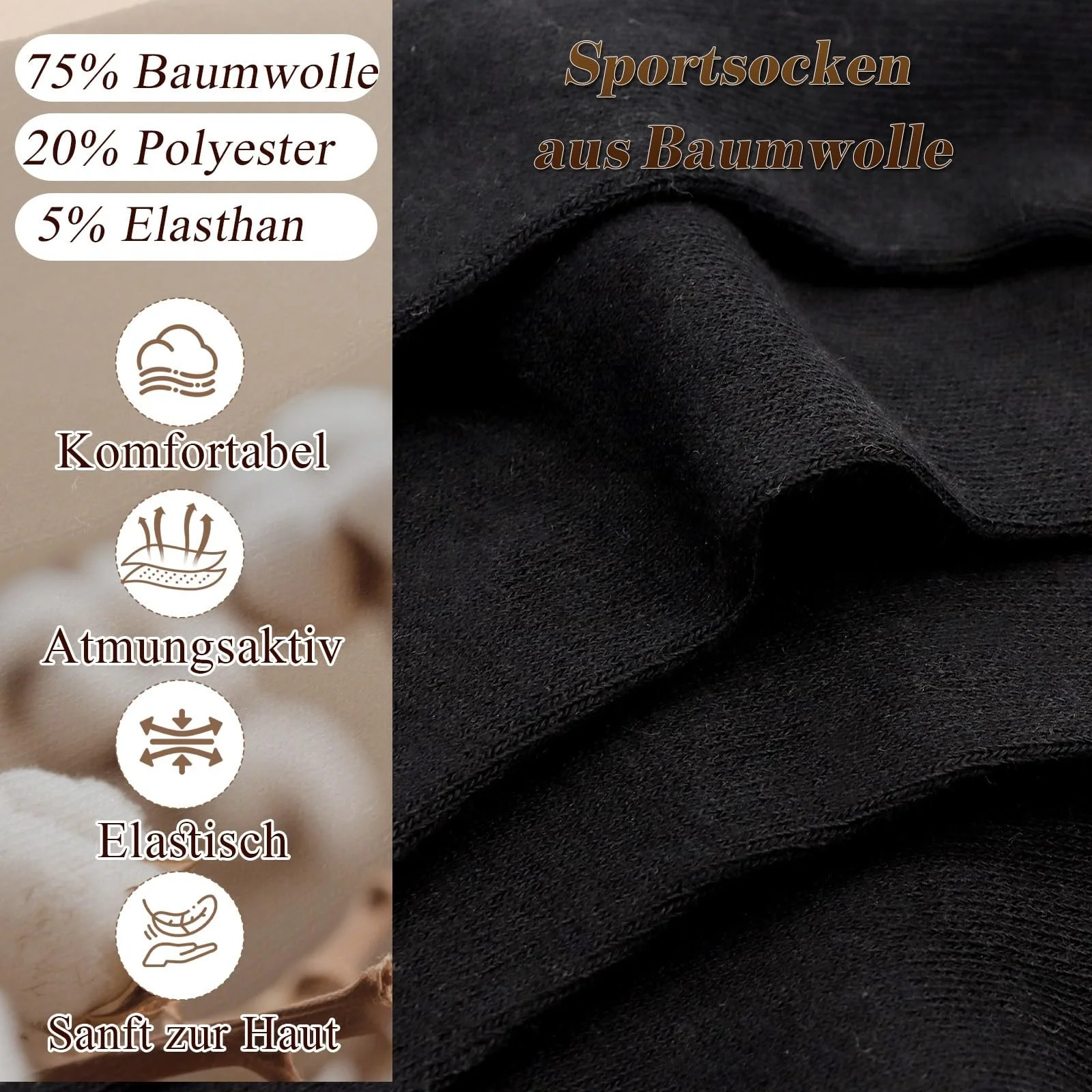 Шкарпетки Жіночі Бавовняні 12 пар, фото №4