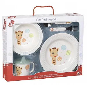 Набор посуды Sophie la Girafe Меламин в подарочной коробке Balloons Version - Фото 1