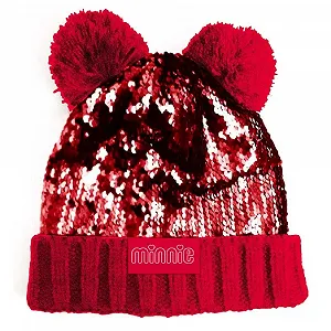 Шапка с двумя помпонами Minnie Disney Зимняя - Фото 1
