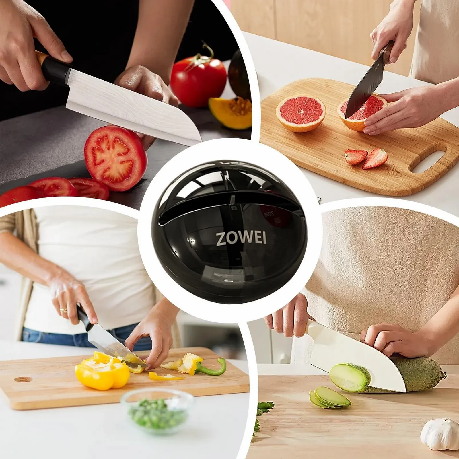 Ручна Точилка для ножів на присосці нековзна портативна для кухні та кемпінгу, фото №4