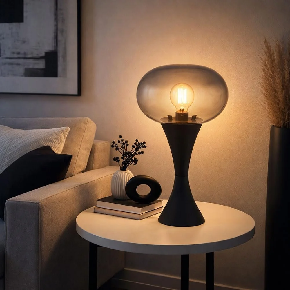 Настольная лампа Globo 1 bulb Black Smoke, фото №3