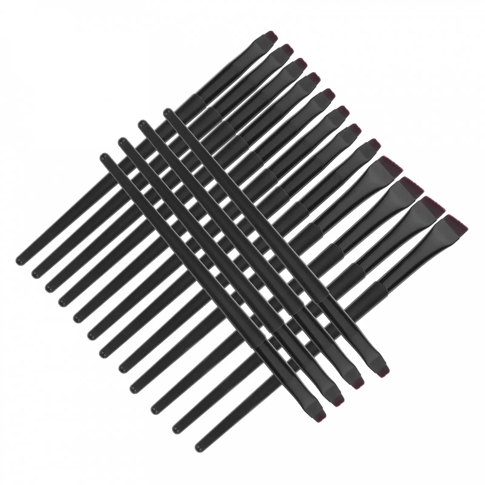 Пензлі minkissy 48 шт. для підводки очей, макіяжу, плоска головка, фото №7