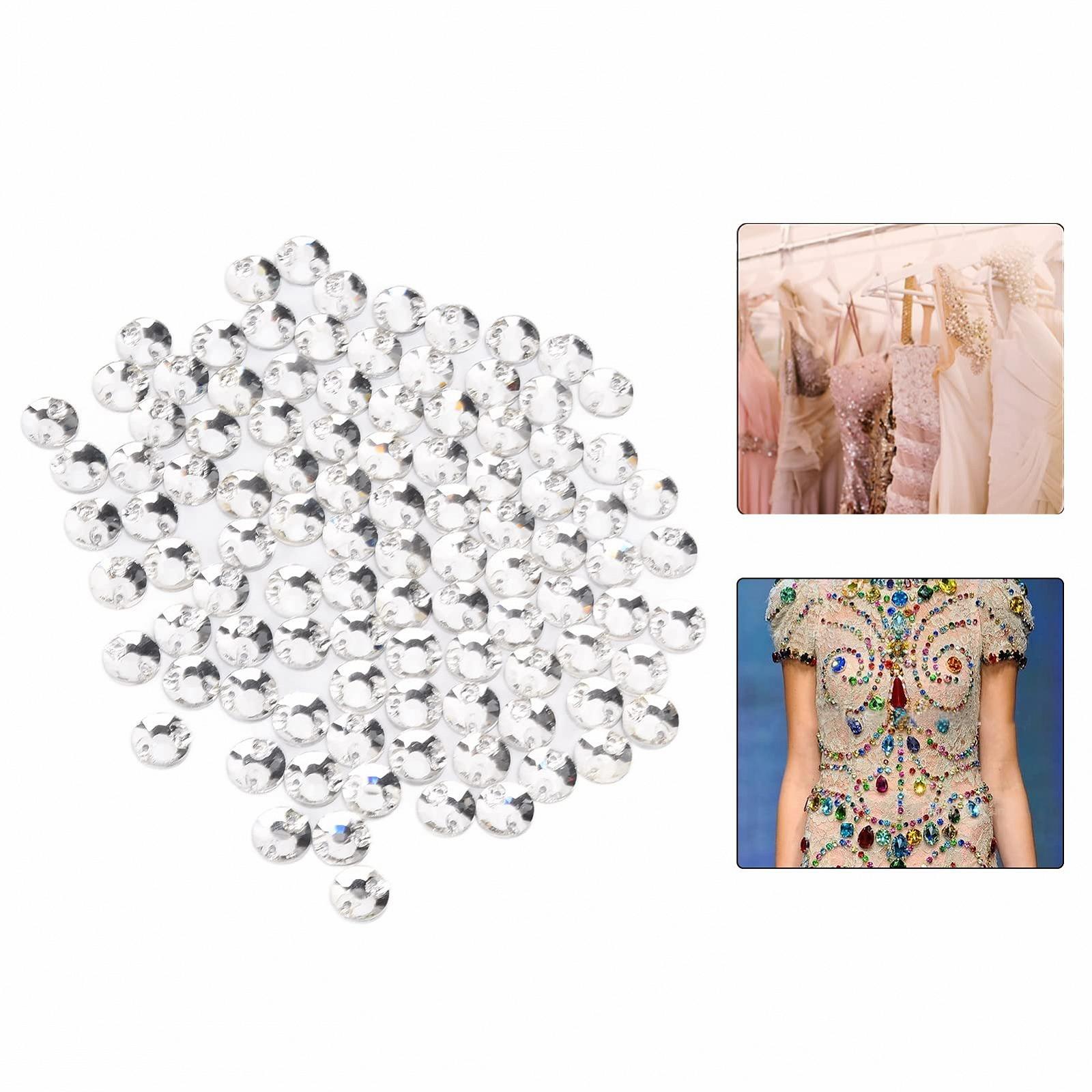 Стразы Прозрачные с плоской задней стенкой 10 мм, фото №5