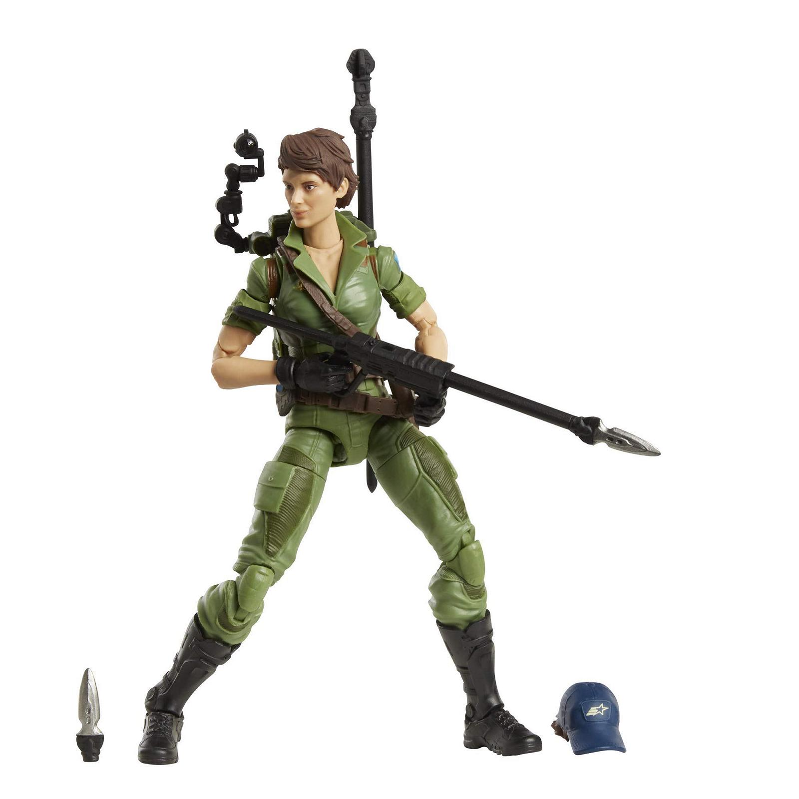Фігурка G.I. Joe Hasbro Classified Series Lady Jaye 25, колекційна, іграшка преміум-класу з численними аксесуарами, масштаб 6 дюймів, з унікальним оформленням пакування CS, колір Rocket Cranberry, фото №3