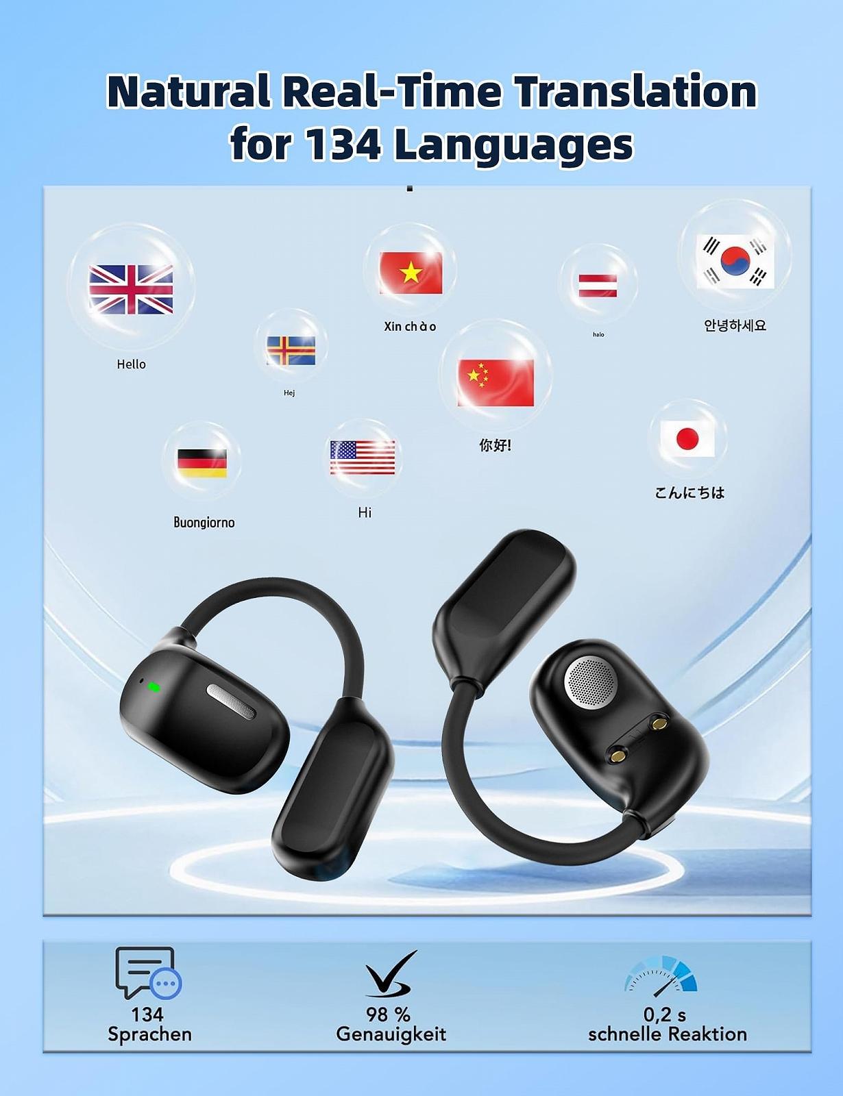 Наушники для перевода языков AI LX-80, фото №2