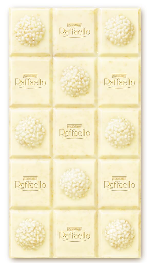 Батончик Ferrero Raffaello Белый шоколад с кокосом и миндальным кремом 90г, фото №6