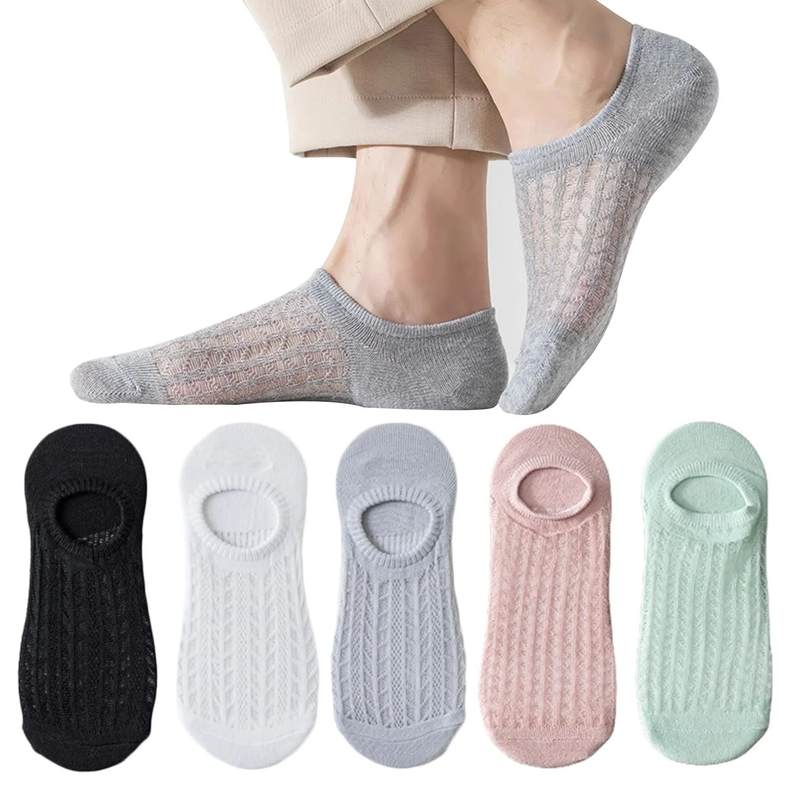 Шкарпетки Безшовні Спортивні Жіночі - 5 пар, фото №1