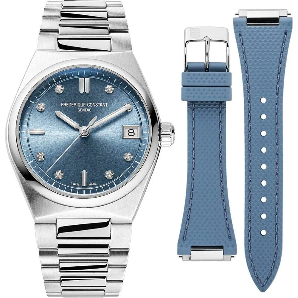 Часы Frederique Constant FC-240LND2NH26B, серебряный, браслет, фото №1 Часы Frederique Constant FC-240LND2NH26B, серебряный, браслет, фото №1