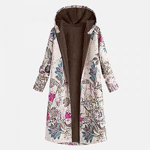 Пальто Overdose Жіноче Бавовняне З Вінтажним Принтом synthetic.ua - Фото 1