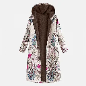 Пальто Overdose Жіноче Бавовняне З Вінтажним Принтом synthetic.ua - Фото 1