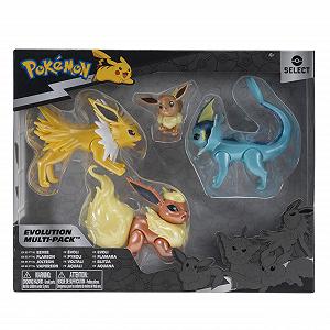 Набір фігурок Pokemon Select Evolution (5 см Іві #1, 7.5 см Джолтеон, 7.5 см Вапореон, 7.5 см Флареон) synthetic.ua - Фото 1