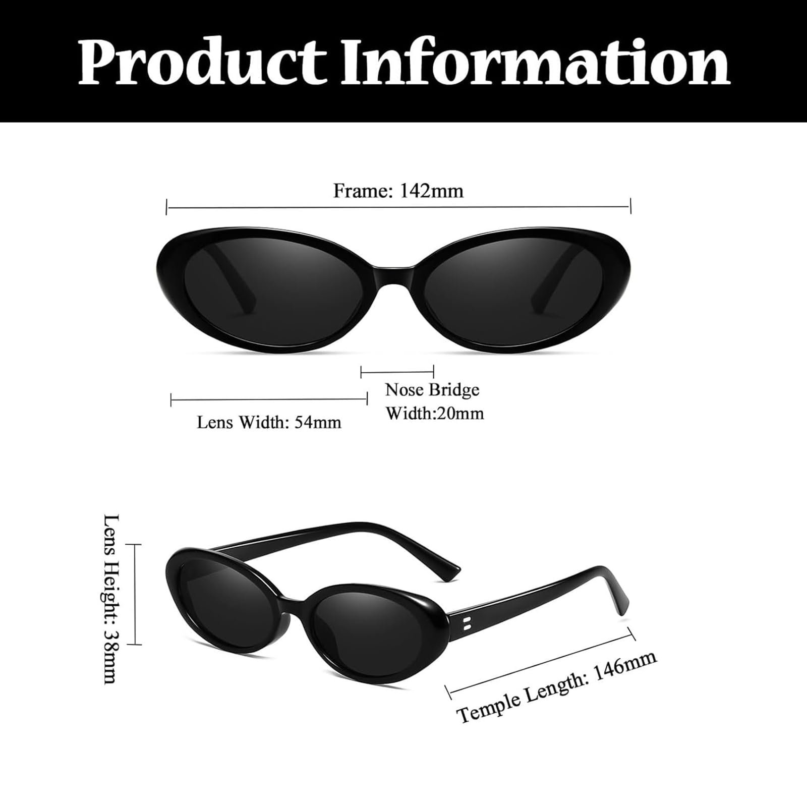 Солнцезащитные очки овальные LJCZKA Retro Vintage 90-х UV400, фото №3