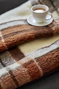 Одеяло Super King Merino Wool Check 250 x 200 см synthetic.ua - Фото 1