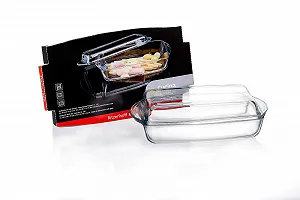 Форма для запікання Ritzenhoff & Breker Cucina 35 x 20 x 9 см 2.8 л прямокутна зі скляною кришкою Прозора 136258 synthetic.ua - Фото 1