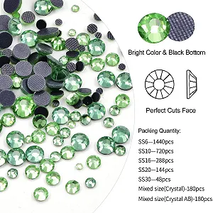 Термостразы Blinginbox Разных Размеров DMC, Стекло, Красный, Lt.Peridot, 3000 шт synthetic.ua - Фото 1