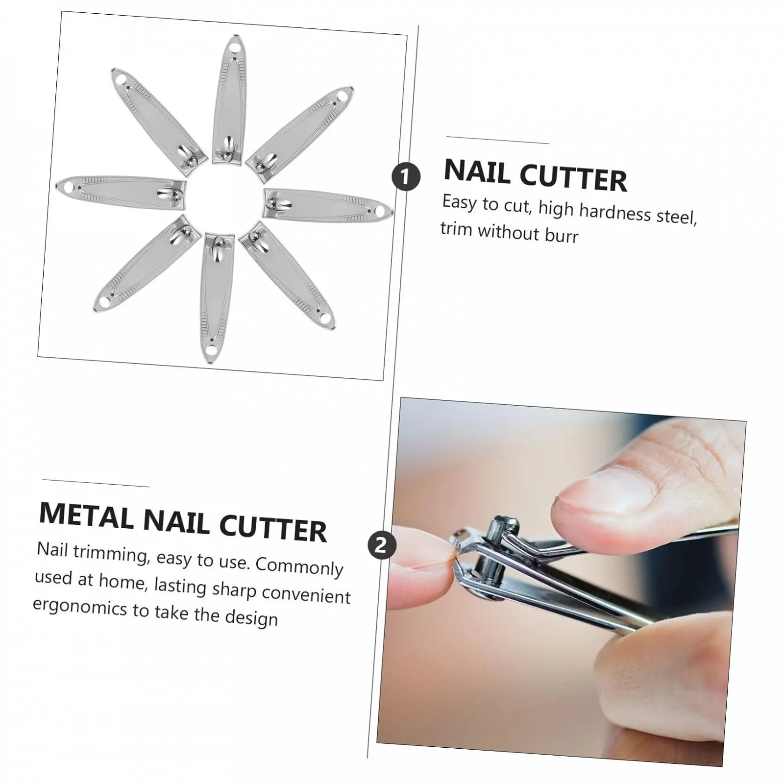 Набор кусачек для ногтей CALLARON 20 шт. Серебристый металл, фото №2 Набор кусачек для ногтей CALLARON 20 шт. Серебристый металл, фото №2