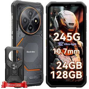 Защищенный мобильный телефон Blackview Fort 2 Android 15 24 (8+16) GB + 128 GB/2 TB 10.7 мм Gemini AI 6.56 дюйма HD+ 90 Hz IP69K 16 MP + 13 MP 4G Dual NFC OTG GPS 245 г - Фото 1