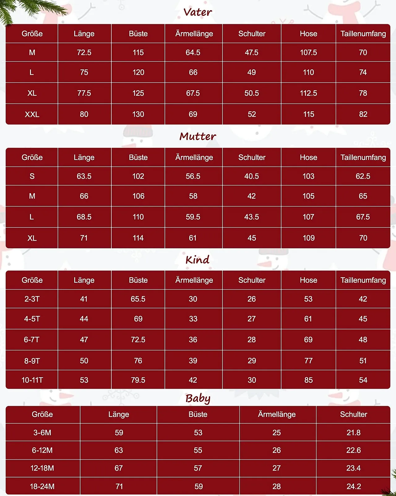 Комплект Різдвяної Сімейної Піжами Amissz, фото №7