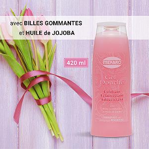 Гель для душу Mekako Exfoliant Eclaircissant Adoucissant 420 мл synthetic.ua - Фото 1