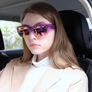 Сонцезахисні окуляри Cateye SHEEN KELLY Oversized TR90 з поляризованими дзеркальними лінзами для водіїв, для жінок, легкі synthetic.ua - Фото 1