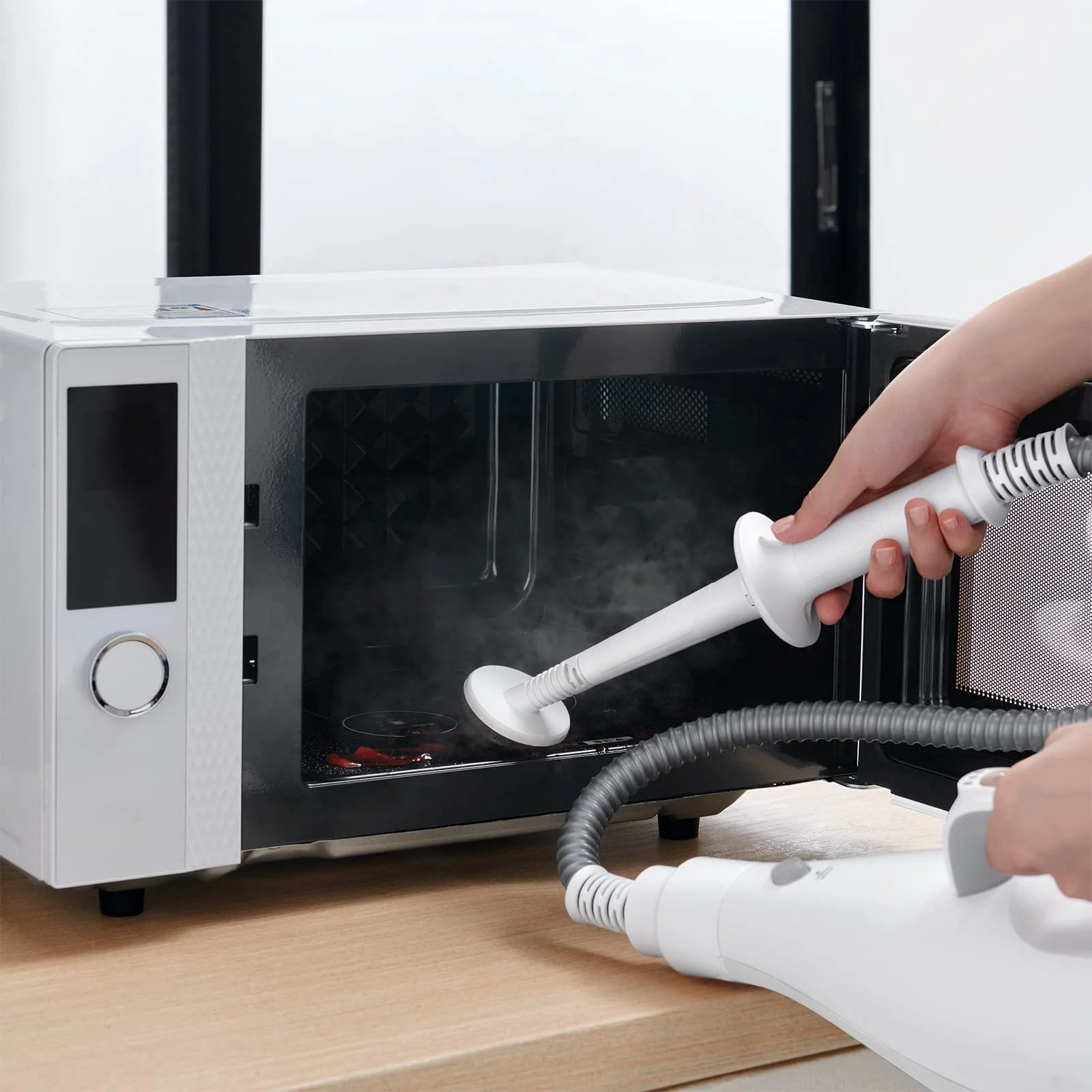 Парова швабра Midea MSM2115WW 10 в 1 біла та срібляста, фото №8