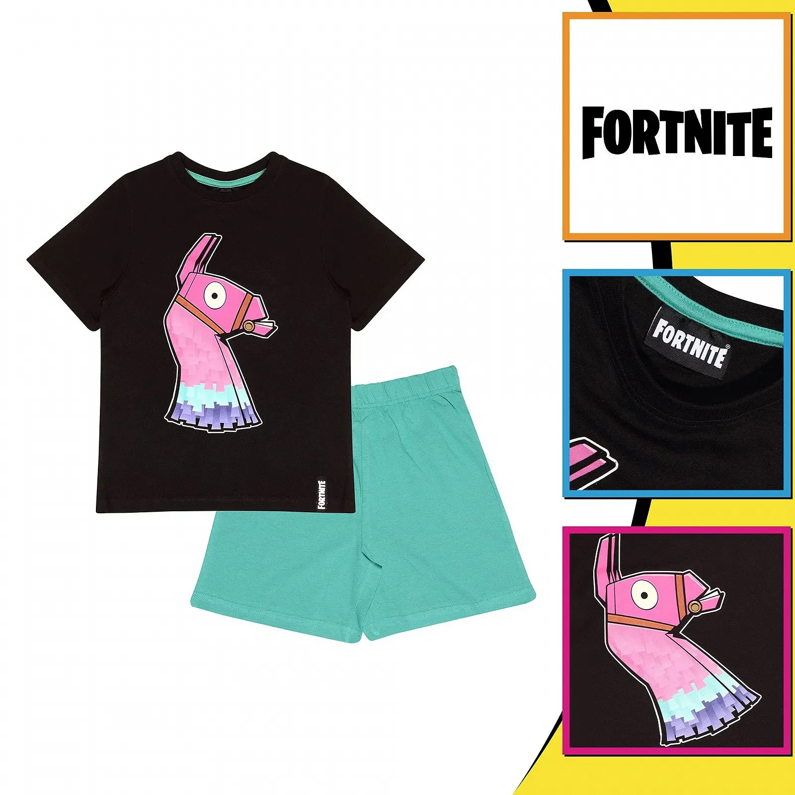 Піжама Шорти Fortnite Glow In The Dark Дитяча, фото №3 Піжама Шорти Fortnite Glow In The Dark Дитяча, фото №3