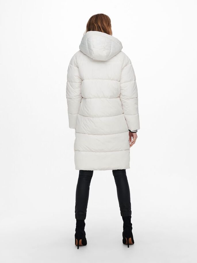 Пальто ONLY ONLAMANDA LONG PUFFER COAT CC OTW 15233425 Cloud Dancer Белый L, фото №2