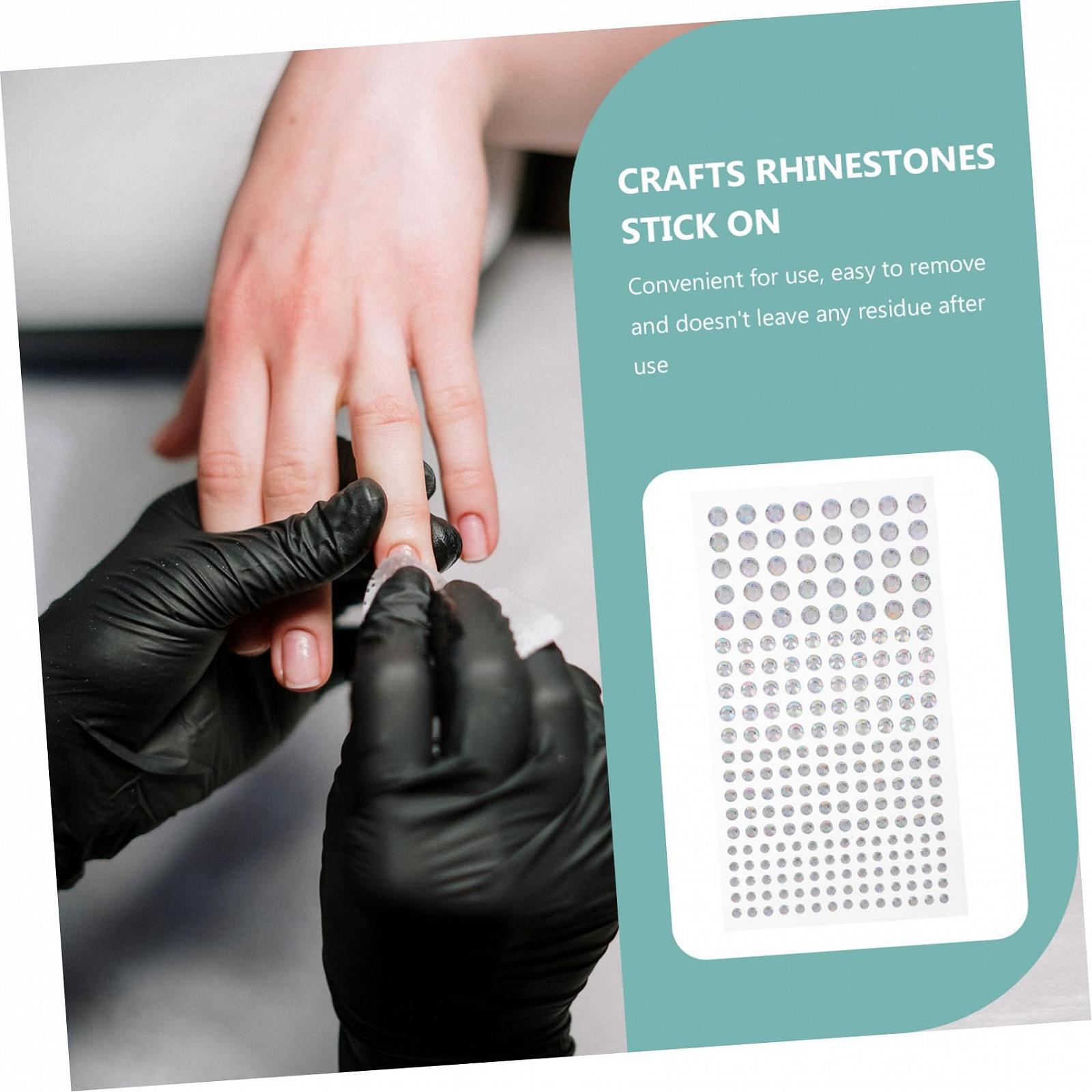 Наклейки зі стразами STOBOK 8 аркушів, фото №3