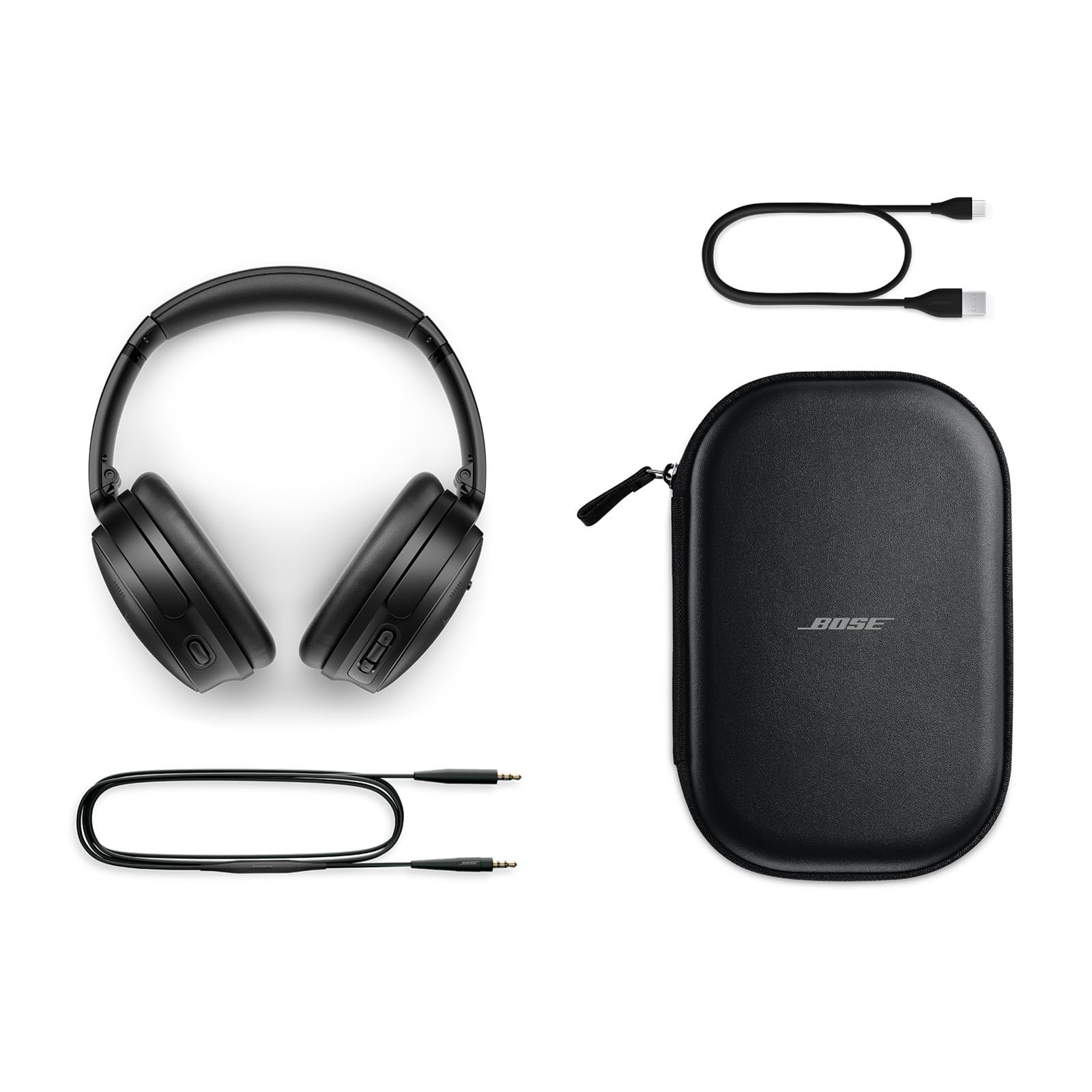 Наушники накладные Bose QuietComfort беспроводные с микрофоном и шумоподавлением Черный, фото №6