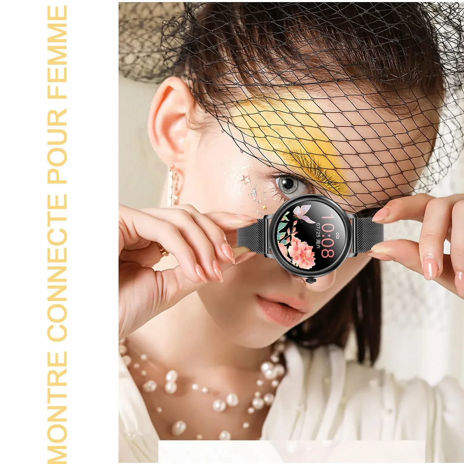 Смарт-годинник findtime для жінок 2022 SMS виклики Gold, фото №4