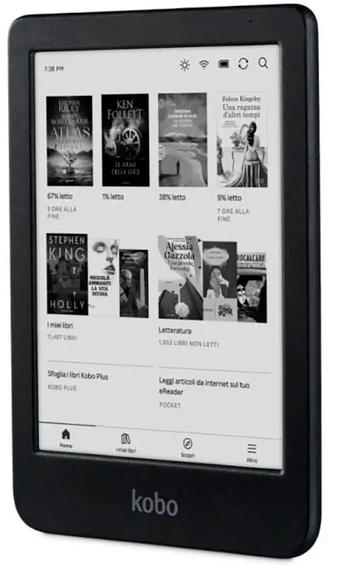 Электронная книга 6" Kobo Clara HD / 8ГБ / Linux / Wi-Fi / Сенсорный E-Ink экран (1442 х 1072) / До 3 недель работы от батареи / Черная, фото №3