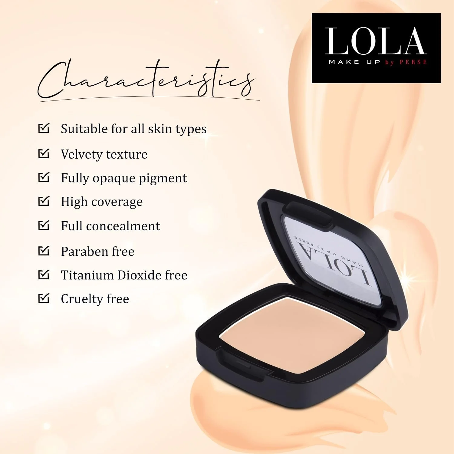Консилер Lola Make-Up Perfect Corrector Cream для тёмной кожи No. 002, фото №5