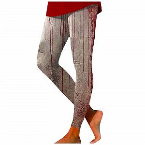 Легінси Terrible Blood Ghost Images Halloween Costume Жіночі - Спортивні легінси Для жінок Довгі Для йоги Легінси з високою талією Довгі Для йоги - Фото 1