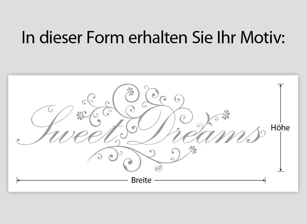 Наклейка на стену Grandora W718 Sweet Dreams 160 x 58 см Черная, фото №4