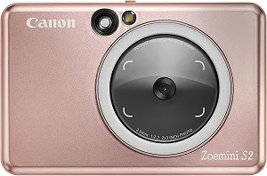 Камера миттєвого друку Canon Zoemini S2 / 8 МП / фото 76 x 50 мм / Bluetooth / додаток Canon Mini Print / Рожеве золото (CP1300 RSG) - Фото 1