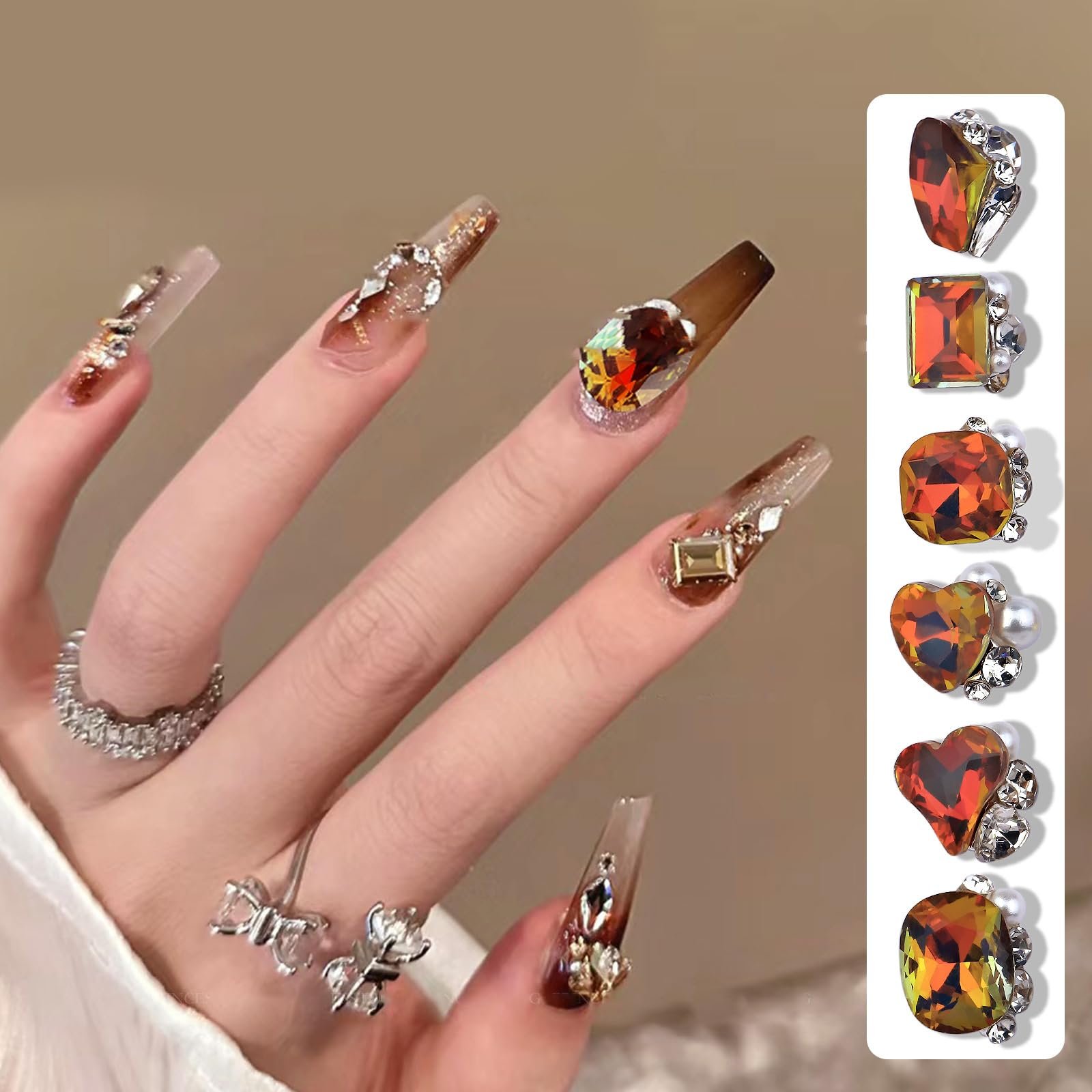 Аксесуари з смоли Elegantes,/пакет, витончені візерунки для прикраси, фото №2