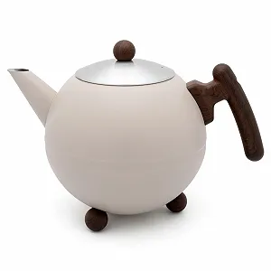 Чайник Великий Бежевий з нержавіючої сталі 1.2 літра synthetic.ua - Фото 1