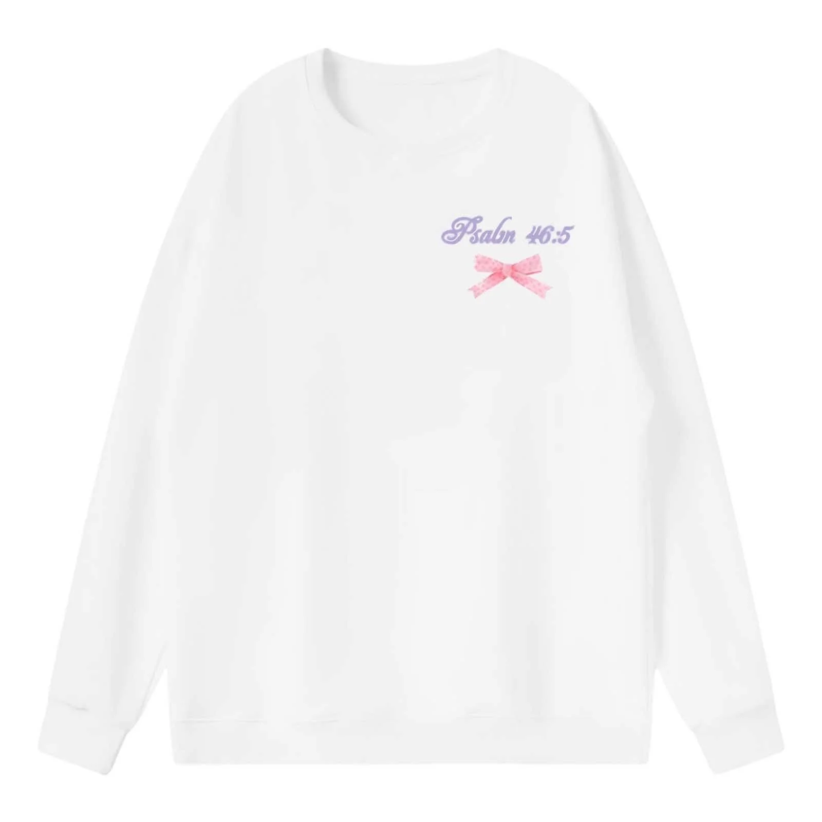 Женский свитшот V-образный/круглый вырез Свободный Базовый Удобный Модный, фото №2