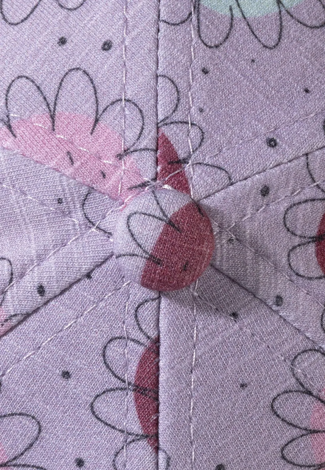 Бейсболка Sterntaler Flowers для девочек UV 50+ с цветочным принтом и металлической застежкой, фото №4