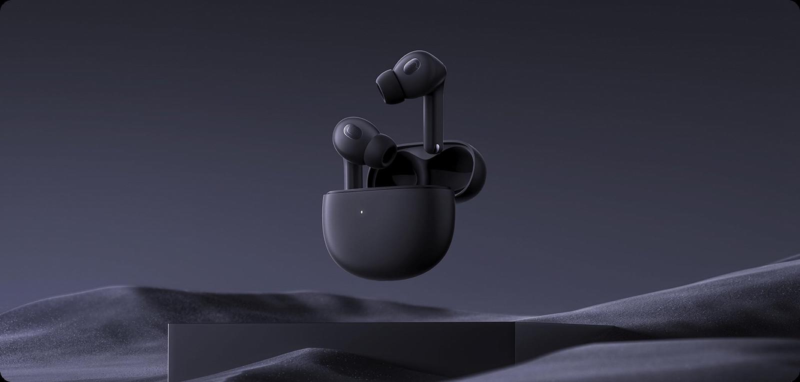 Наушники Xiaomi Buds 3T Pro In-Ear Bluetooth (активное автошумоподавление, режим прозрачности, премиальный объемный звук, до 24 часов работы с беспроводным зарядным кейсом, IP55) Черный, фото №6