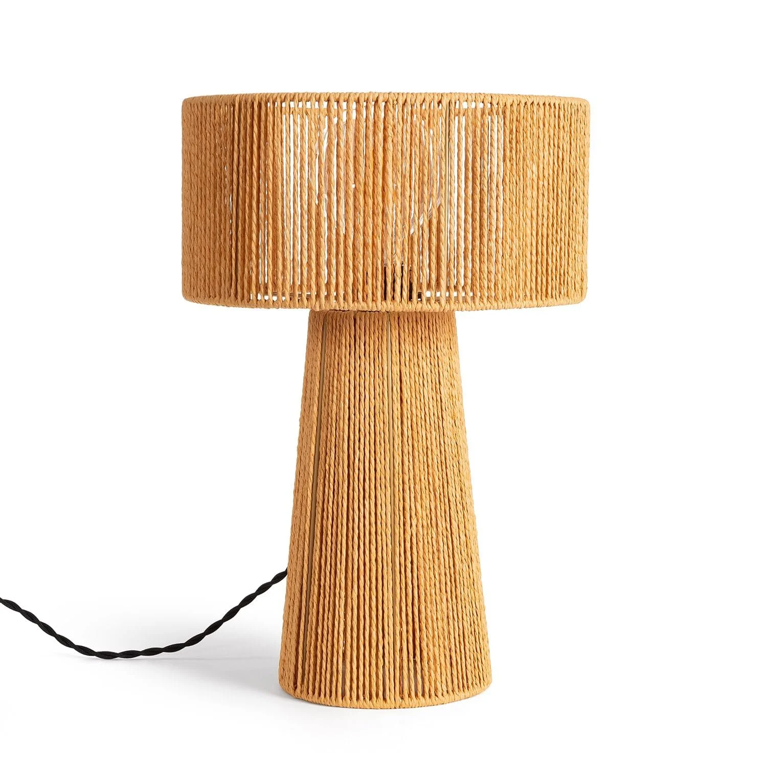 Настільна лампа LEDKIA LIGHTING Kala Lilium Плетений папір Натуральний, фото №1