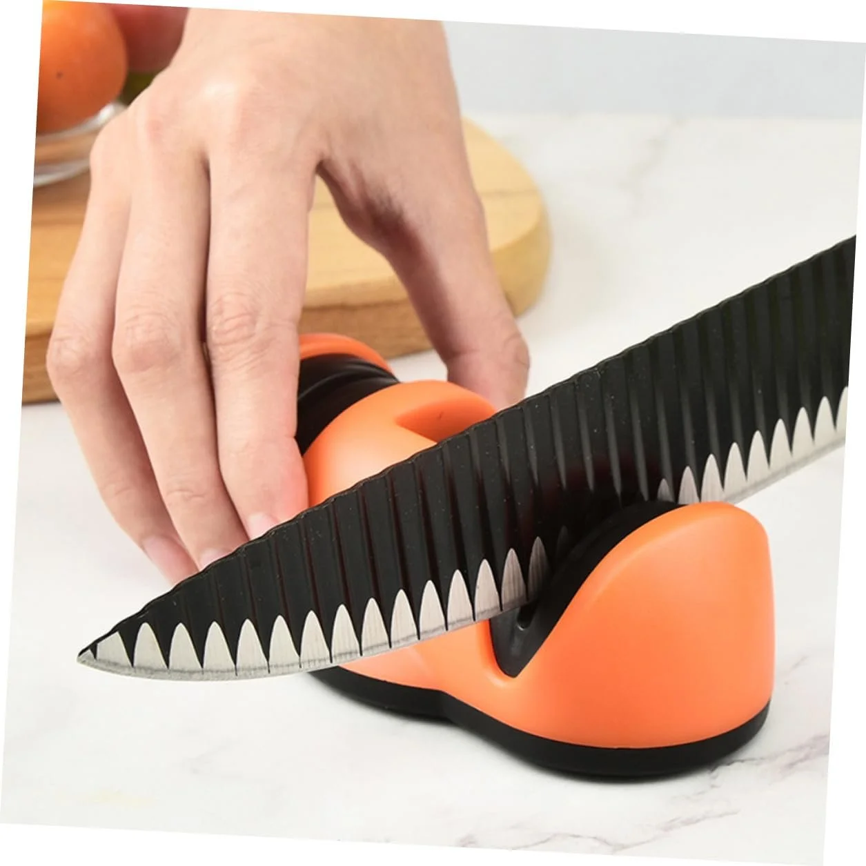 Точило для ножів VILLCASE ручна з присоском компактна, фото №5