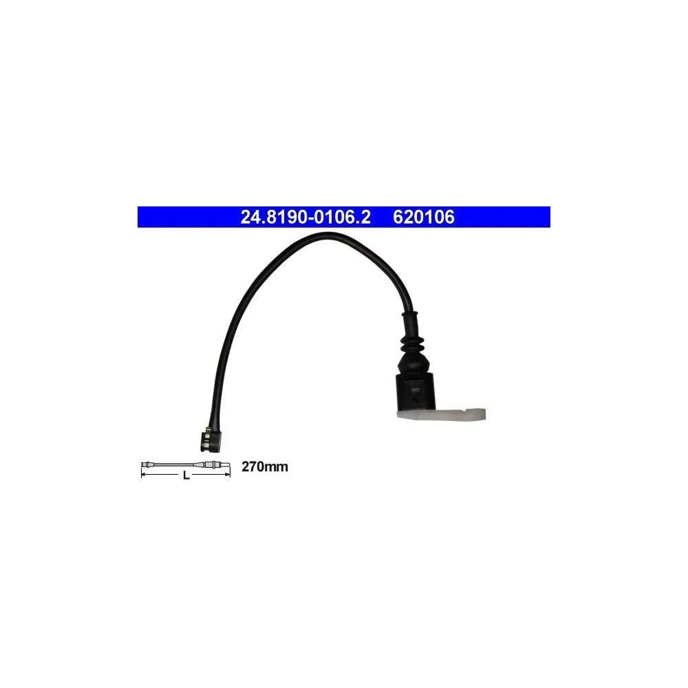 Датчик зносу гальмівних колодок ATE 24.8190-0106.2 для PORSCHE VAG, фото №1