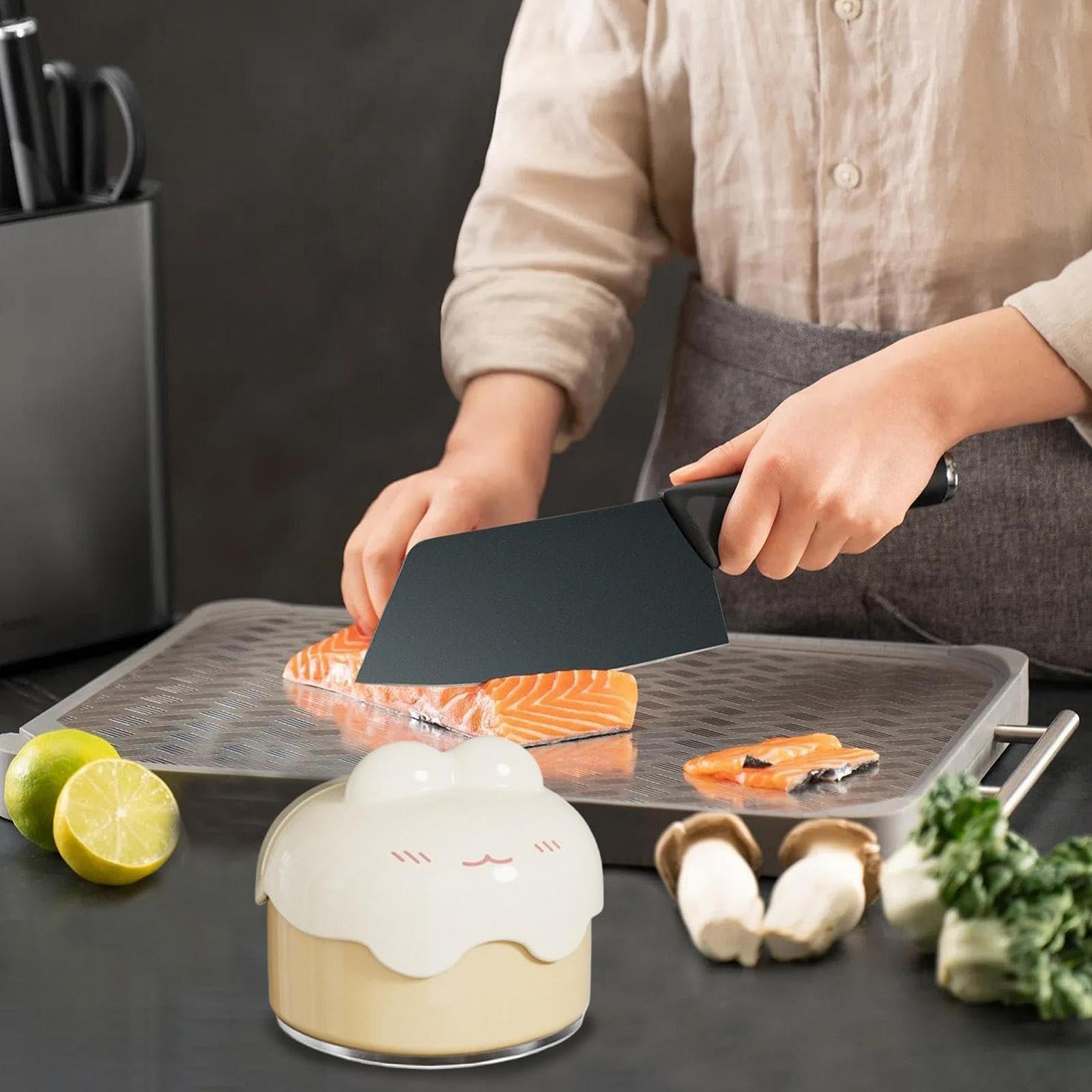 Точилка для ножів Kitchen Cutter Sharpener на присосці 6.8 x 6.8 см, фото №8