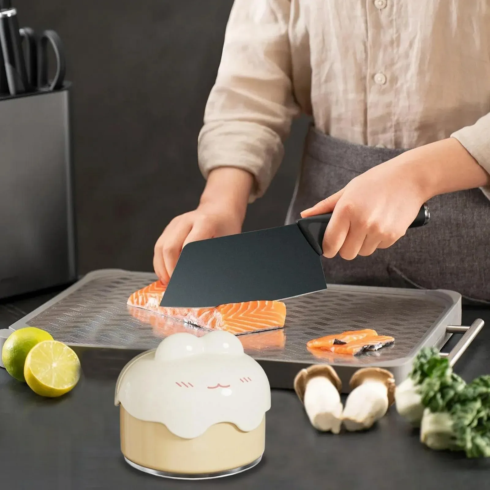 Точилка для ножей Kitchen Cutter Sharpener на присоске 6.8 x 6.8 см, фото №8