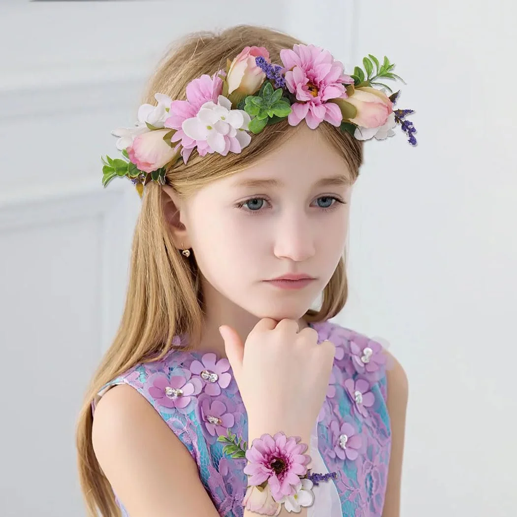 Вінок для волосся IYOU з квітами, фото №5