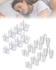 Набір затичок від хропіння (8 шт.) Багаторазові від хропіння Силіконові - Фото 1