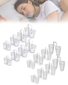 Набір затичок від хропіння (8 шт.) Багаторазові від хропіння Силіконові - Фото 1