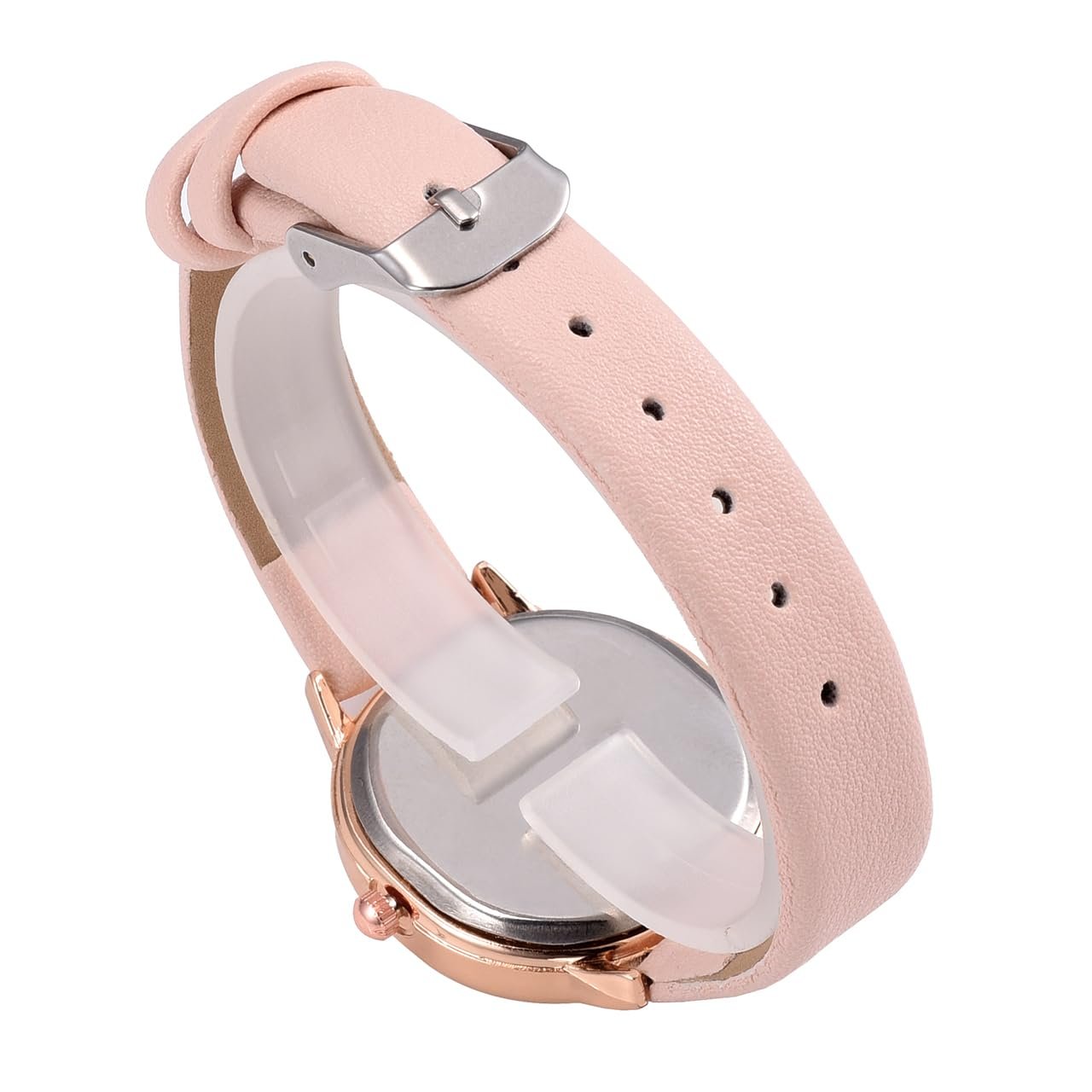 Жіночий годинник JSDDE Класичний Аналоговий Кварцовий Годинник з Арабськими Цифрами та Шкіряним Ремінцем, фото №6 Жіночий годинник JSDDE Класичний Аналоговий Кварцовий Годинник з Арабськими Цифрами та Шкіряним Ремінцем, фото №6