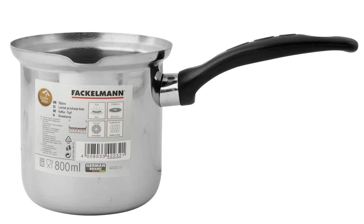 Кофейник Fackelmann 800 мл, Черный/Серебристый, фото №2